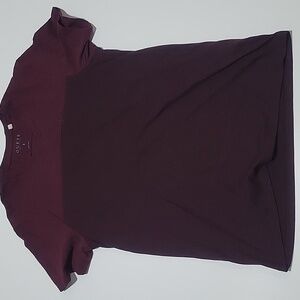 Guess Burgandy Two Tone T shirt Sz S